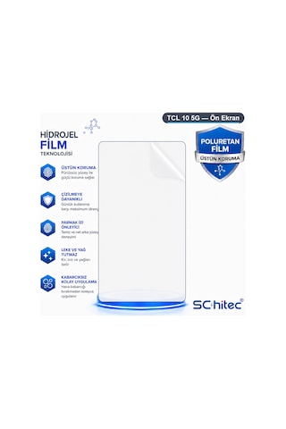 Tcl 10 5g Uyumlu Ön Yüzey Nano Şeffaf Hidrojel Ekran Koruyucu 40919624