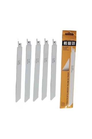 Kayasan 5 Adet Tilki Kuyruğu Kılıç Testere Bıçağı Metal 225 MM