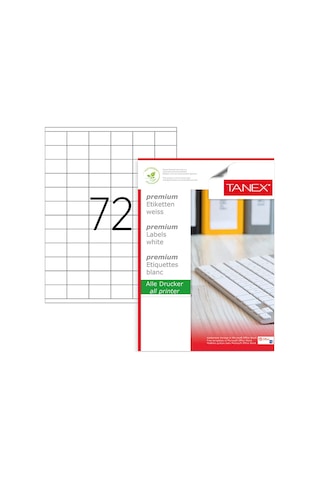Tanex Lazer Etiket Tw-2172 35 X 23 MM