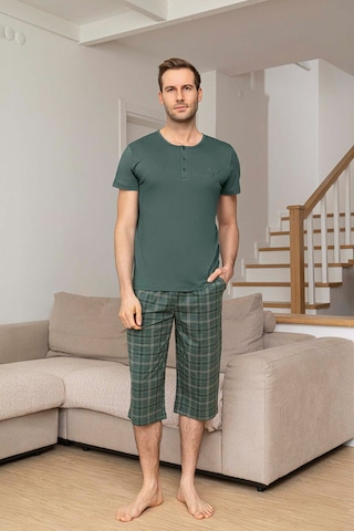 Aydoğan Erkek Civan Modal Bermuda Viridian Pijama Takım 0032 Yeşil