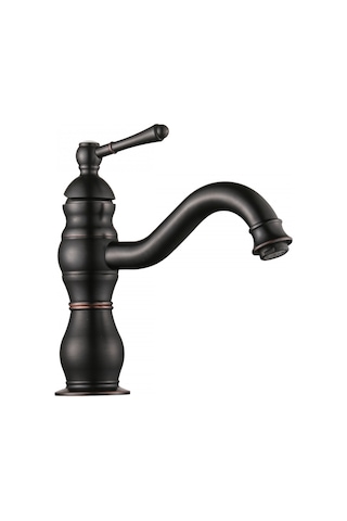 Fkn Royal Kısa Lavabo Bataryası Siyah