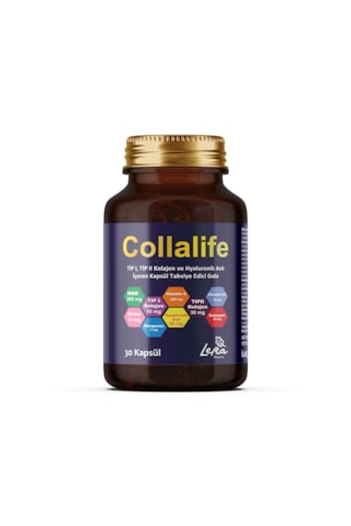 Lera Pharma Collalife Tip I - II Collagen Takviye Edici Gıda 30 Kapsül