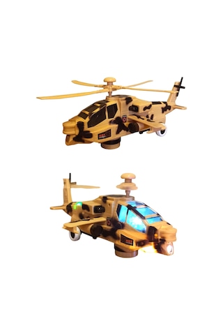 Oyuncak Askeri Helikopter: Işıklı, Sesli Ve Hareketli Macera Eni:30cm.