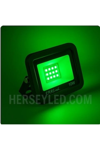 Erk 10w Yeşil Led Projektör 220v Erk-3710 Y Yeşil