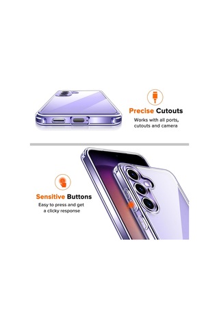 Samsung Galaxy Uyumlu S24 5g Şeffaf Silikon Kılıf & 2 Adet Temperli Cam Ekran Koruyucu Seti
