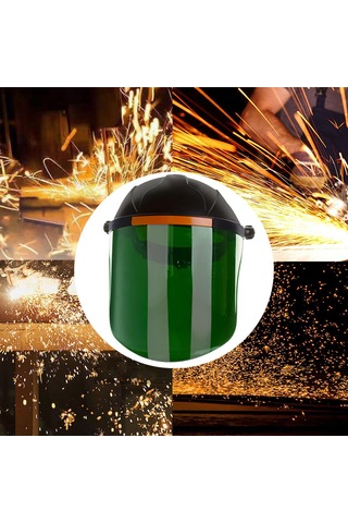 Suntek Kaynak Maskesi Yüz Koruyucusu Yukarı Siyahımsı-yeşil