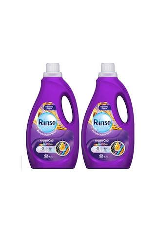 Rinso Sıvı Çamaşır Deterjanı Komple Bakım Serisi Argan Özü Renkliler Ve Siyahlar Için 2.5 L X2 Diğer