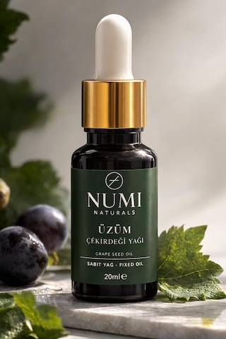 Üzüm Çekirdeği Yağı 20 Ml %100 Saf Grape Seed Oil Doğal Cilt Ve Saç Bakım Yağı