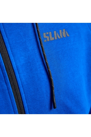 Slam Slam Logo Fz Hoodie Erkek Mavi Sweatshirt W11 Mavi