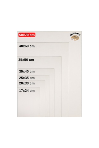 50x70 Cm Prolüks Resim Tuvali 1 Adet Yağlı,guaj,akrilik Ve Sulu Boya İçin