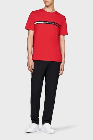 Tommy Hilfiger Erkek T Shirt Mw0mw36498 Xld Kırmızı Kırmızı