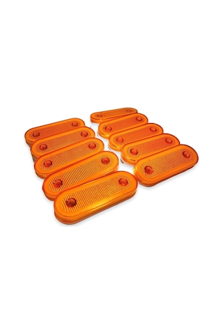 Ahmet Otomotiv 10 Adet Neon Sarı Renk 20 Ledli Parmak Lamba 12v-24v