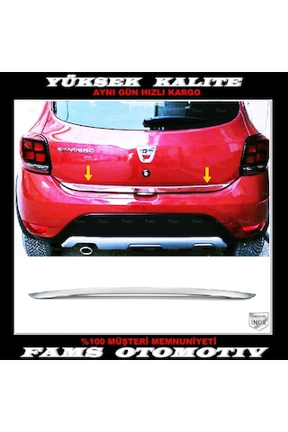 Dacia Sandero Stepway Krom Bagaj Alt Çıtası 2012-2020 P.Çelik