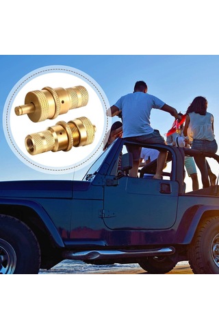 Ximistore9 4 Adet Bakır Lastik Deflasyon Valfi - Amerikan Tipi Fısık, Hızlı Basınç Ayarlama, Off-road Ve Çöl Araçları İçin