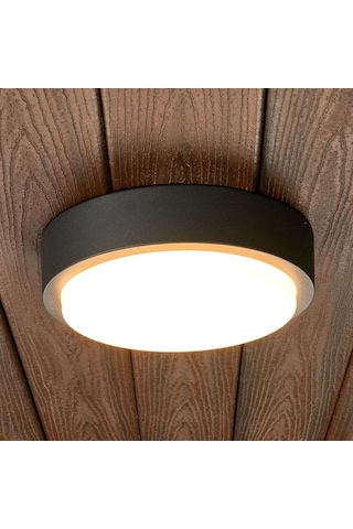 36 Watt 4000 Kelvin Led İç Ve Dış Mekan 3200 Lümen Plastik Tavan Ve Duvar Armatürü, Led Tavan Aplik Siyah