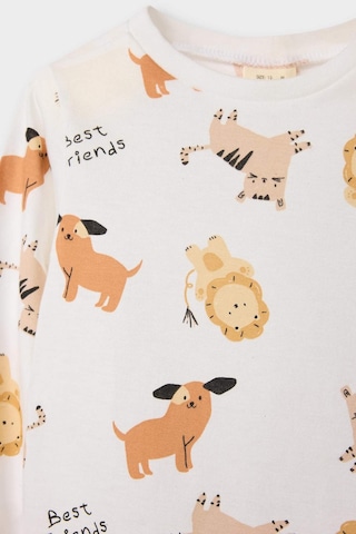 Defacto Erkek Bebek Pijama Takımı Hayvan Desenli Uzun Kollu Penye Üst Uzun Alt E9473a525aubg286 Bej