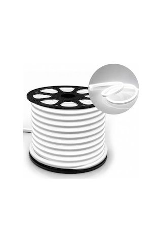 Pm-5288 Silikon Kaplama 12 Volt 100 Metre Beyaz Neon Led Şerit Aydınlatma Diğer