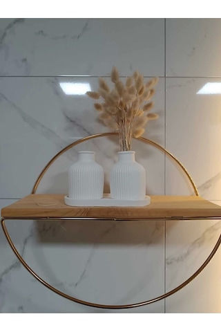 Pampas Vazo Takımı 2'li Beyaz Beton Ev Dekorasyonu Çok Renkli