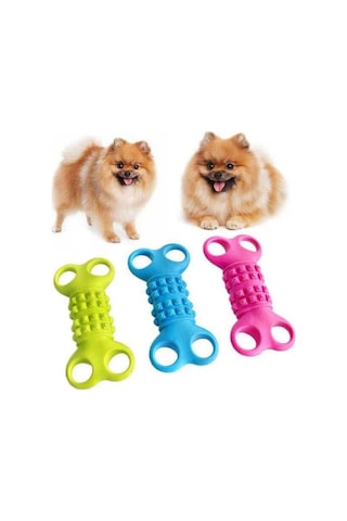 Nunbell 12 CM Yassı Kemik Köpek Oyuncağı Çok Renkli