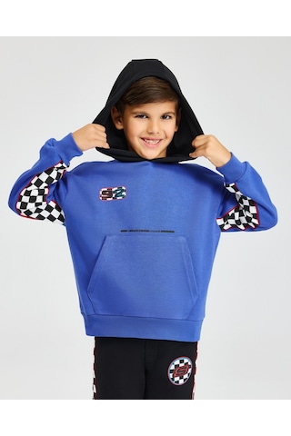 Skechers B Lw Fleece Hoodie Sweatshirt Büyük Erkek Çocuk Mavi Sweatshirt Sk242042-403 Mavi