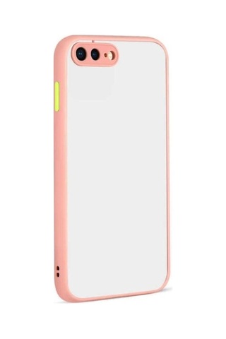 Apple Uyumlu iPhone 8 Plus Kılıf Zore Hux Kapak Pembe