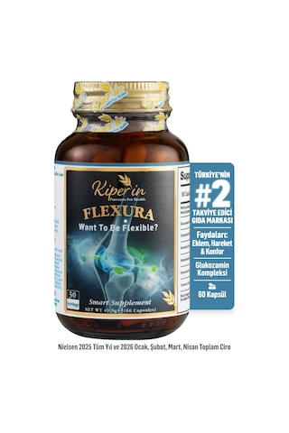 Kiperin Flexura Eklem Glukozamin, Msm, Kondroitin, Akgünlük, Sam-e, Hyaluronik Asit 60 Kapsül