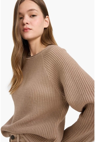 Defacto Coool Regular Fit Bisiklet Yaka Kadın Triko Kazak L2567AZ25WNBG647 - Bej