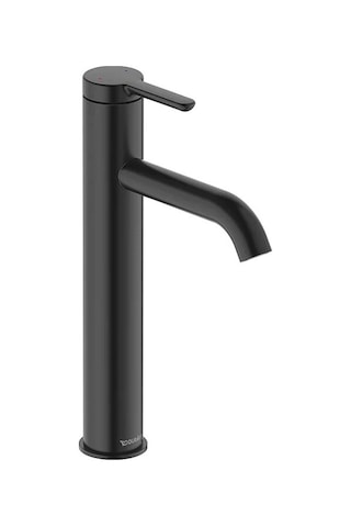 Duravit C.1 Tezgah Üstü Lavabo Bataryası L Boy Mat Siyah, C11030002046 Siyah