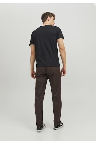 Jack & Jones Bisiklet Yaka Logo Baskili Tisört 12151955 Siyah
