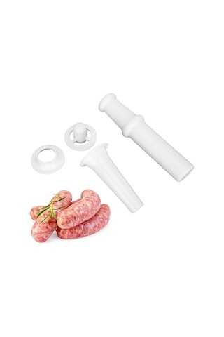 Kosona 5 Kıyma Blenderi Aksesuar Seti: Sosis Ucu + Kubbe Takımı + Yemek İtiracı - Ev Çalışması, Dayanıklı Abs Malzeme