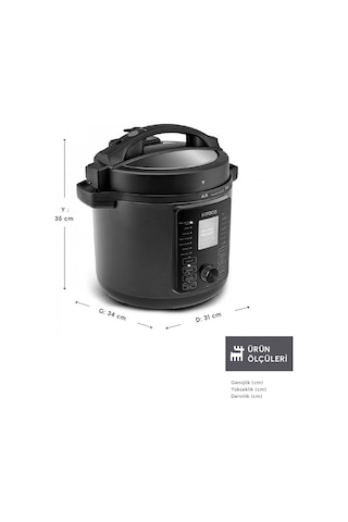 Karaca Cooker Elektrikli Düdüklü Basınçlı Pişirici