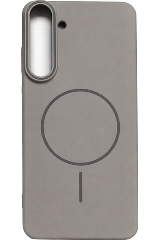 Samsung Uyumlu Galaxy S25 Fe Kamera Çıkıntılı Magsafe Wireless Şarj Özellikli Sert Sararmaz Silikon Kılıf Gri