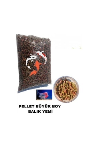 Canlipetshop Pellet Koi Japon Balığı ve Büyük Boy Ciklet Yemi 1 KG