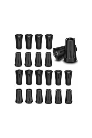 30 Adet/15 Çift 11 Mm Yürüyüş Sopası Ucu, Yürüyüş Sopası Ucu, Çoğu Yürüyüş Sopasına Uygun Yürüyüş Sopası Koruması İçin Nordic Yürüyüş Sopası Uçları Çok Renkli