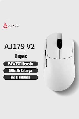 Aj179v2 3 Modlu Kablolu-wireless-bluetooth 1000hz 12.000 Dpı-paw 3311 Optik Sensör Gaming Mouse Diğer