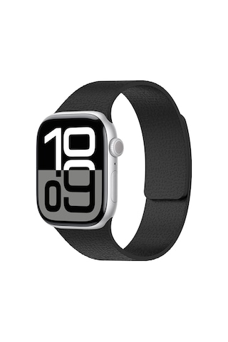 İos Uyumlu Watch 10 46mm Redclick Krd-136 Kabartma Desenli Mıknatıslı Silikon Kordon