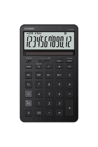 Casio Jw-200dq-bk 12 Hane Siyah Masa Üstü Hesap Makinesi Diğer