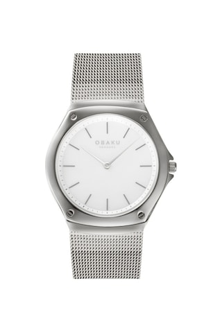 Obaku Denmark V316lxcwmc Quartz Hasır Kordon Gri Safir Cam 33 Mm Kadın Kol Saati Gri