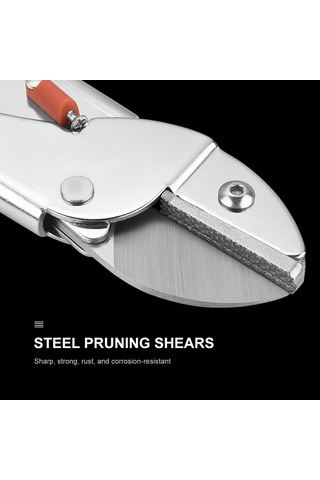 Qingmipy "profesyonel Bahçe Budama Makası - Ergonomik Tutma Kolu İle Sk5 Çelik Bıçaklar, Bitki Ve Ağaç Budama İçin Rahat Kullanım"