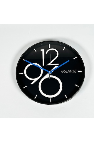 Volante 30 Cm Dekoratif Duvar Saati 261212-syh19 Mavi Siyah