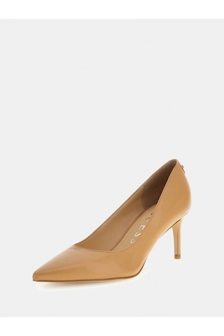 Guess Bravo4 Kadın Gri Deri Topuklu Ayakkabı Flpbv4lea08-sand Gri