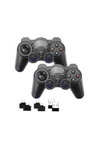 2.4g Wireless 2 Adet Gamepad Kablosuz Oyun Kolu Pc Ps3 Kol Tv Box Android Tv Telefon/tablet 2x