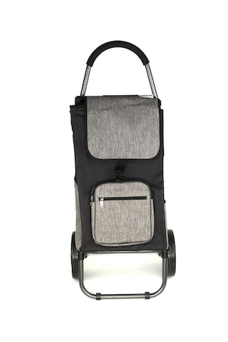 Ses Yapmaz Bilyeli Tekerlekli Su Geçirmez Fermuarlı Çantalı Pazar Arabası Karışık Renk