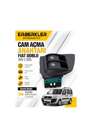 Cam Açma Anahtarı Fıat Doblo 05- Sol - Erb2223 Cam Açma Anahtarı Fıat Doblo 05- Sol - Erb2223