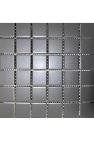 Vitra 5X5Cm Antrasit Mat Mutfak Tezgah Arası Fileli Seramik (437390433)