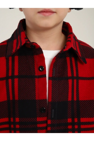 Onıc Çocuk Ekoseli Gömlek 271443473 Kırmızı