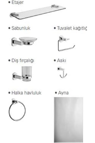 VitrA Easy Aksesuar Seti 7 Parça A44965
