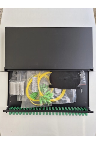24 Port Fiber Optik Apc Patch Panel Set