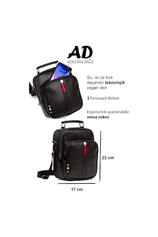 Adelina Bags Adelina Siyah Deri El Ve Omuz Çanta