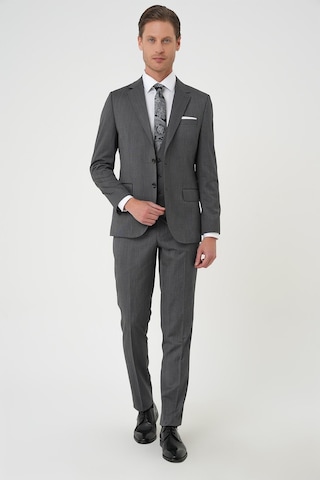 Efor Slim Fit Esnek Yelekli Klasik Füme Takım Elbise Tk 897 Füme